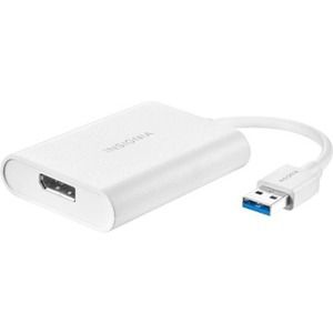 Insignia™ - USB 3.0 to DisplayPort Adapter - White